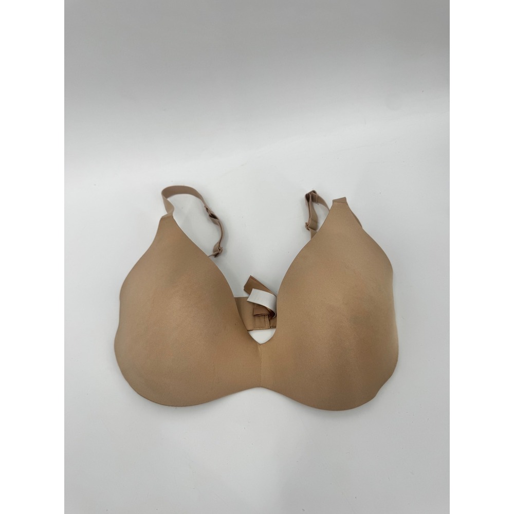 SKIMS T-Shirt Bra Women 34D Beige Wireless Plunge Smooth